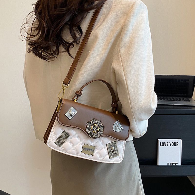 Túi xách nữ, Túi đeo chéo Túi đeo vai nhiều ngăn thời trang phong cách Retro