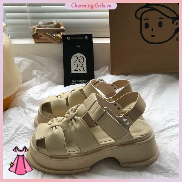 Giày Sandal Đế Dày Thời Trang Dành Cho Nữ