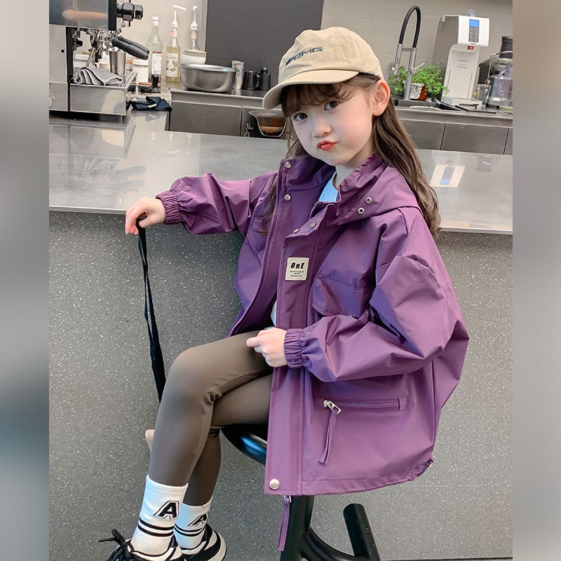 Áo Khoác Gió Thời Trang Xuân Thu 2023 Mới Mẻ Cho Bé Gái