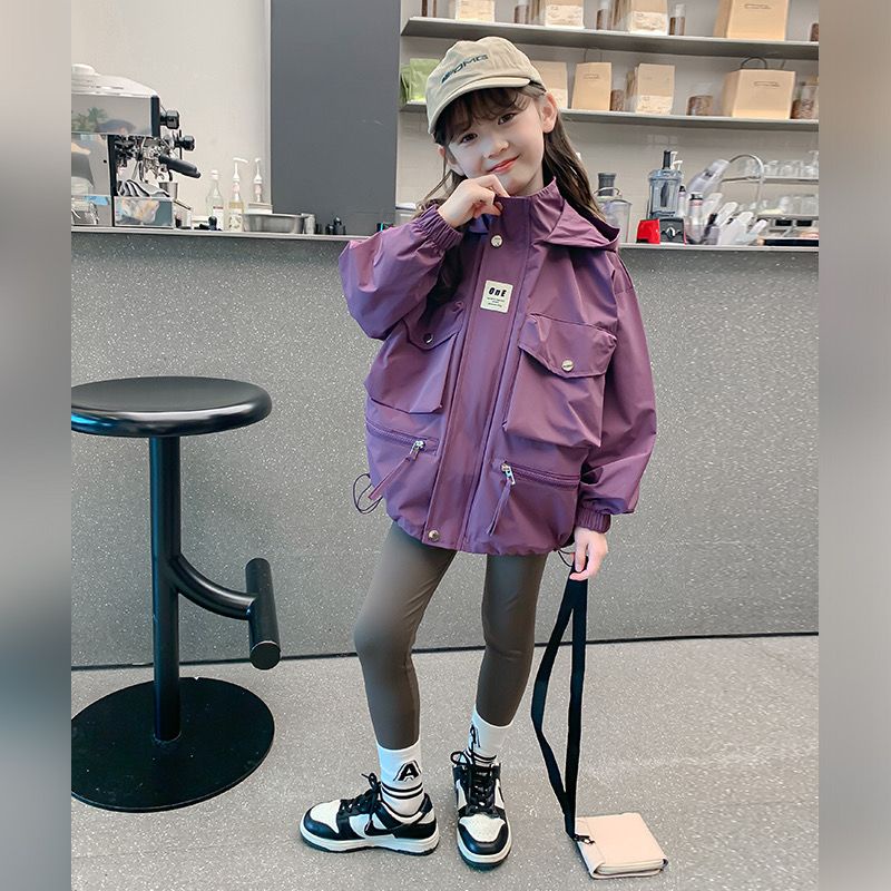 Áo Khoác Gió Thời Trang Xuân Thu 2023 Mới Mẻ Cho Bé Gái