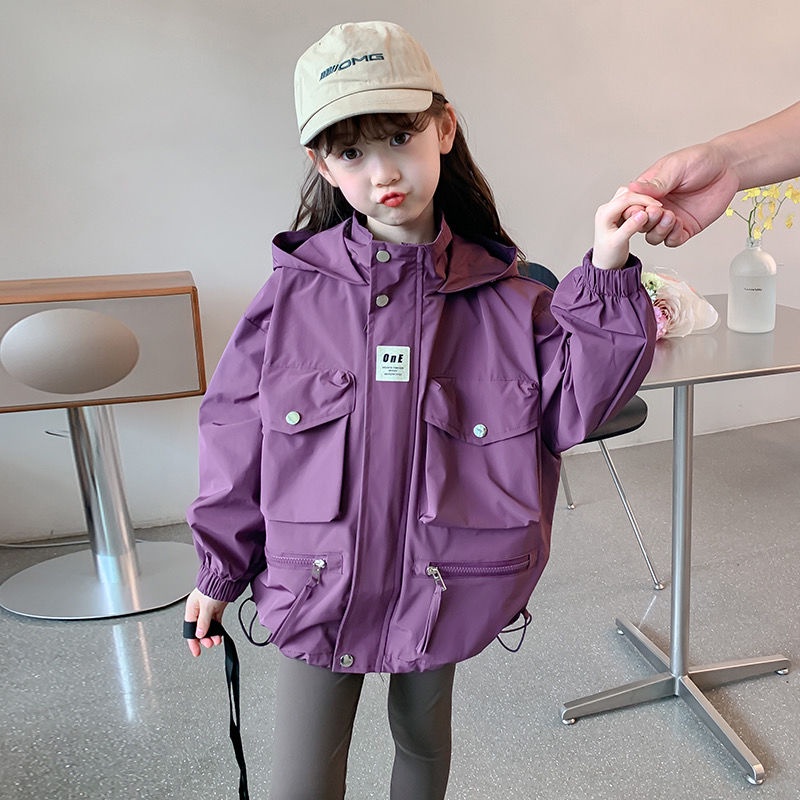 Áo Khoác Gió Thời Trang Xuân Thu 2023 Mới Mẻ Cho Bé Gái