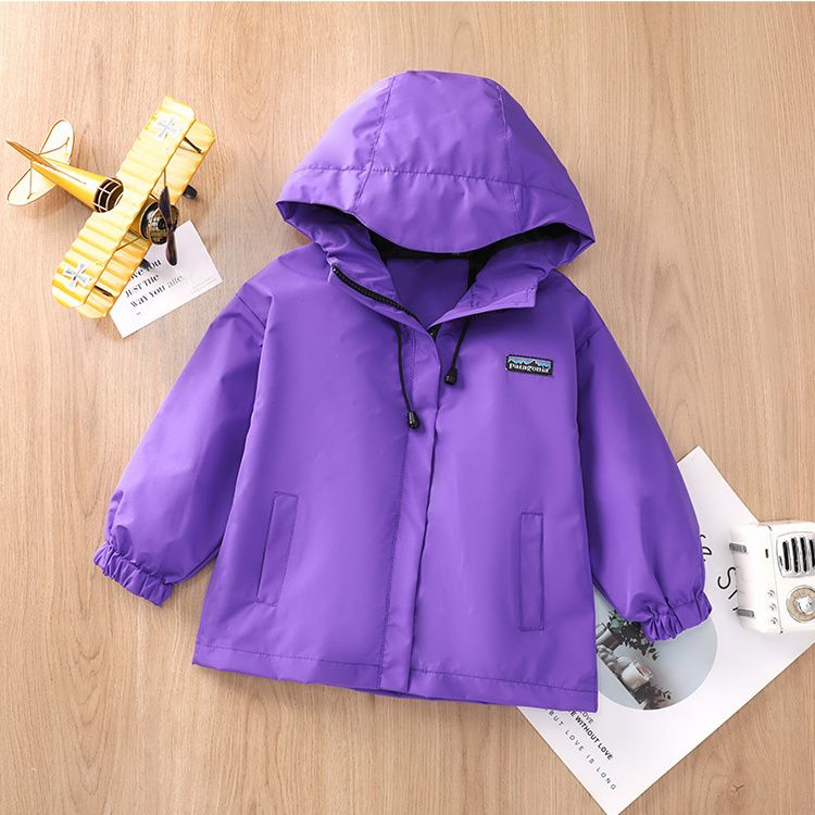 Áo Khoác Có Nón Màu Trơn Phong Cách Hàn Quốc Thời Trang Xuân Thu 2023 Mới Cho Bé Trai