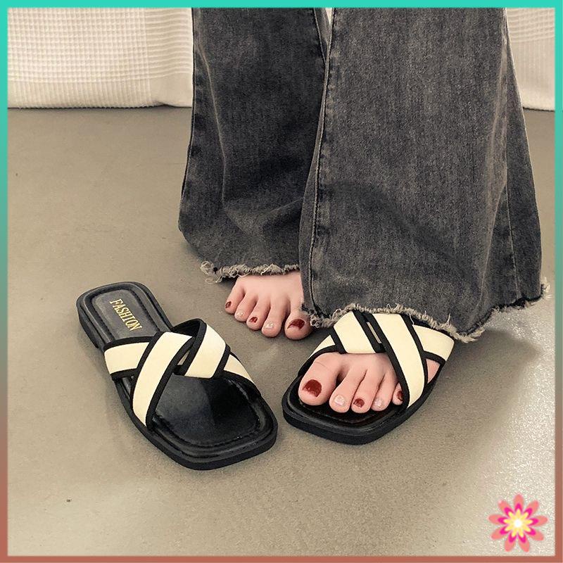 Thời Trang Dép Sandal Nữ Đế Bệt Phong Cách Mới 2023
