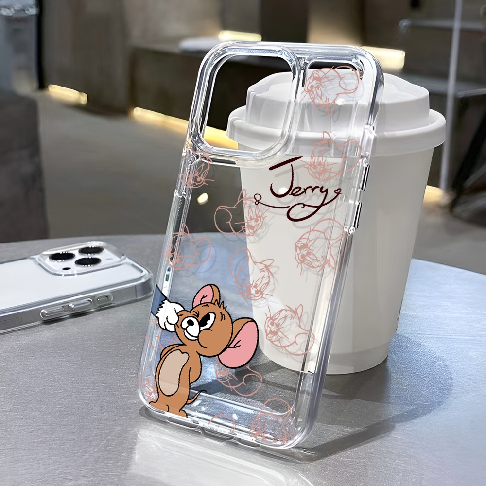 Trong Suốt Ốp Điện Thoại Chống Sốc In Hình Chuột Hoạt Hình Dễ Thương Cho iphone 14 pro max 11 13 12 7 8 plus x xr xsmax