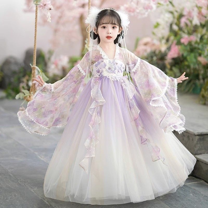 Bộ Hán Phục Phong Cách Trung Hoa Cổ Điển Xinh Xắn Cho Bé Gái se