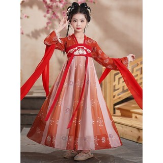 Đầm hán phục thời trang cổ điển xuân thu 2023 mới cho bé gái