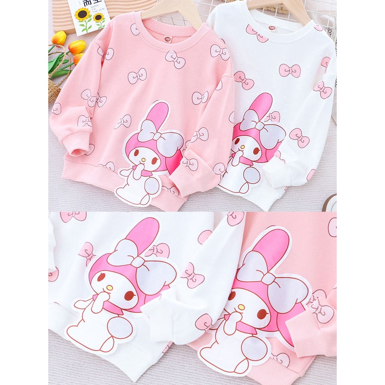 Kuromi Áo sweater Thời Trang Xuân Thu 2023 Cho Bé Gái