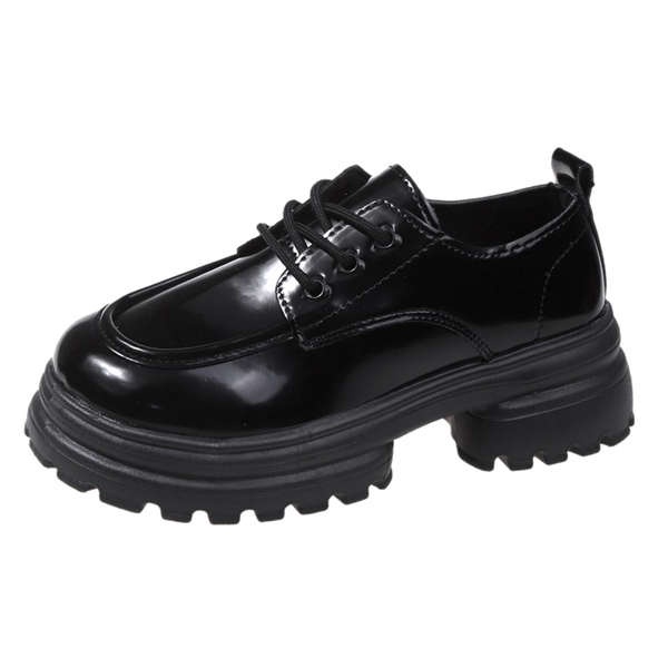 Giày Da Đế Dày Màu Trơn Phong Cách Hàn Quốc Thời Trang Mới 2023