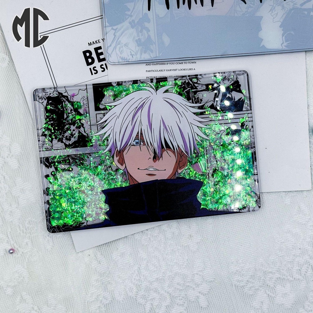 Thẻ Trò Chơi Đăng Ký Cầu Thủ jujutsu Koisen gojo satoru Kích Thước Lớn Có Cát Chảy  jujutsu kaisen gojo satoru Đứng