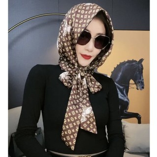 Phong Cách Mới Presbyopic Satin Chống Gió Chống Nắng Khăn Trùm Đầu Mũ Đa Năng Streamer Thời Trang Thanh Lịch Khăn Trùm Đầu Khăn Nóng