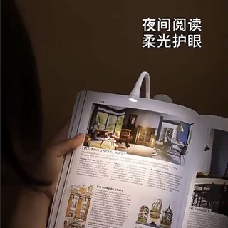 Mini clip lamp, student dormitory learning clip book reading tool, bedside portable night light, USB charging lighting 3.03