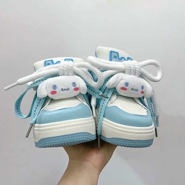 Dày nữ giày thể thao tăng chiều cao bánh mì hoạt hình dễ thương mới