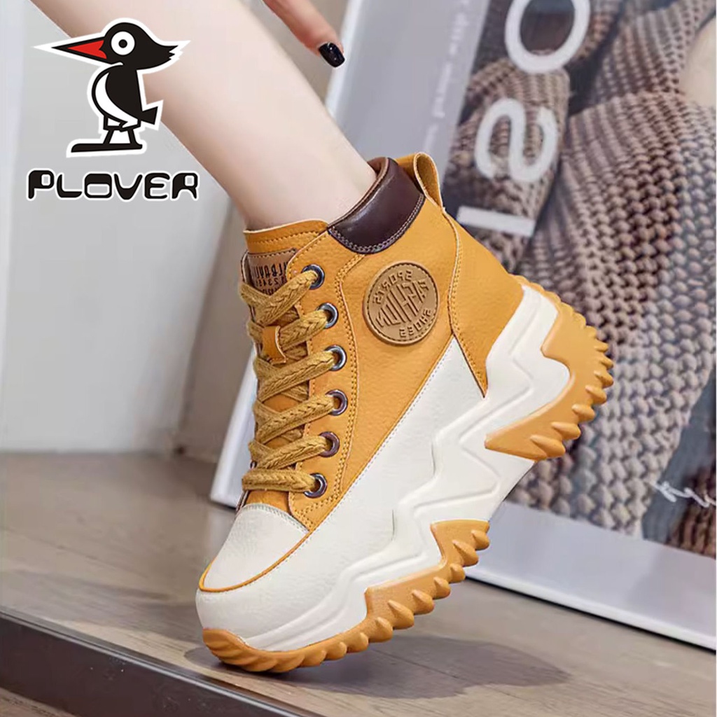 Plover Giày Thể Thao Đế Mềm Dày Cổ Cao Thoáng Khí Thời Trang Mùa Thu 2023 Cho Nữ