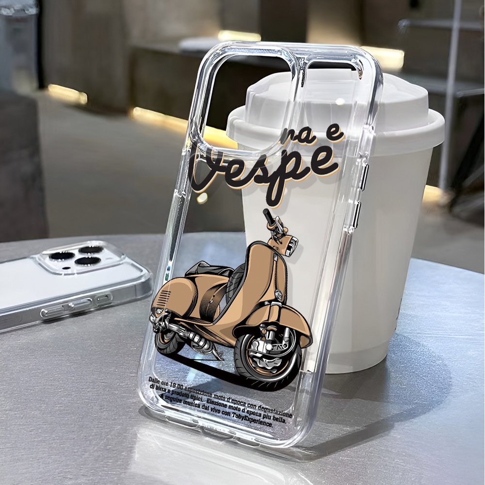 Ốp Điện Thoại Tpu In Hình Xe Máy Không Gian Hoạt Hình Thời Trang Cho iphone 15promax 14 11 13 12 7 8 plus x xr Ốp Điện Thoại Chống Sốc Bảo Vệ Cho Iphone