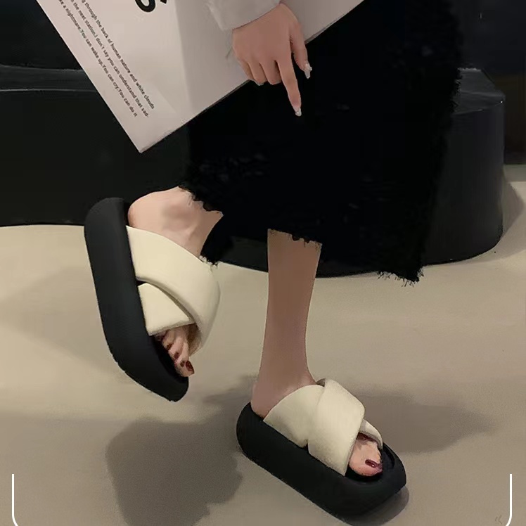 One Dép Sandal Đế Dày Thiết Kế Đơn Giản Thời Trang