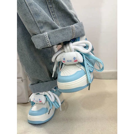 Dày nữ giày thể thao tăng chiều cao bánh mì hoạt hình dễ thương mới