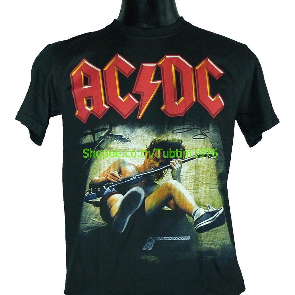 Áo sơ mi AC-DC AC _ DC Họa tiết AC / DC Acdc Angus Young Draw Wire Graphic Tee H Đen ADC1365