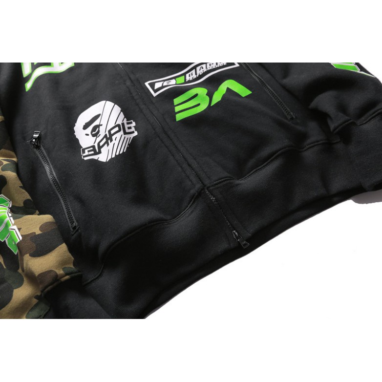 Áo hoodie bapee Họa Tiết Hoạt Hình Phong Cách Hiphop Cho Nam