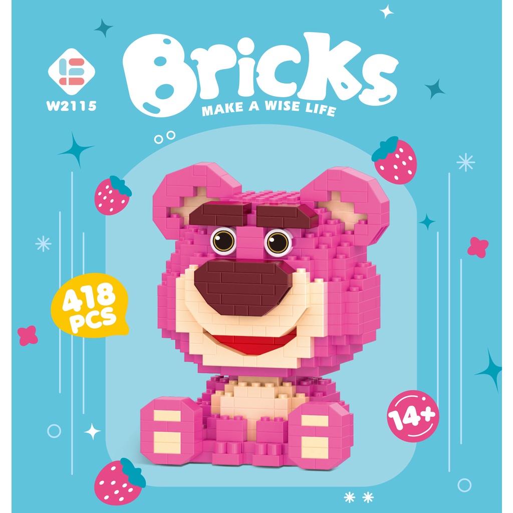 Đồ Chơi Khối Lắp Ráp Hình Động Vật Dễ Thương 6914