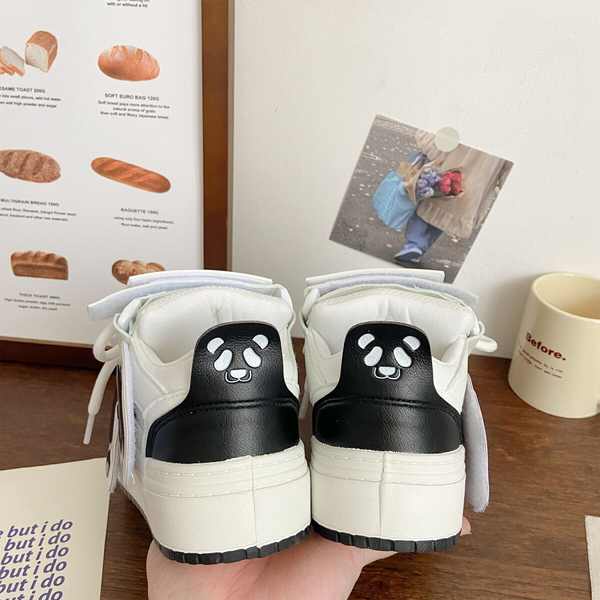 Giày thể thao nữ giày trắng đầu tròn đế dày Velcro