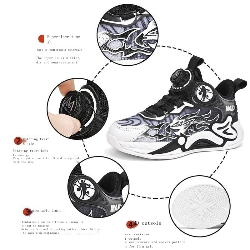 Giày Thể Thao Thoáng Khí Thời Trang Xuân Thu 2023 Cho Bé Trai