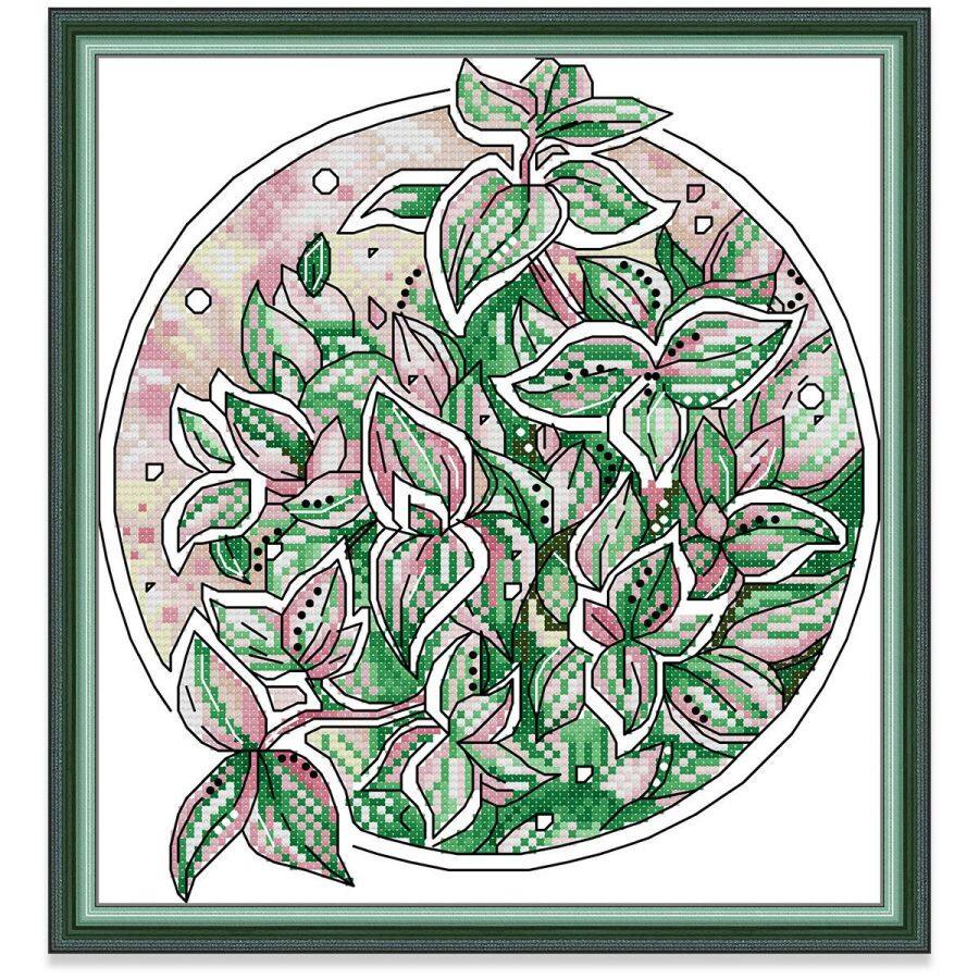 Tranh thêu chữ thập Đơn giản Hoa Bộ thêu chữ thập, Vải in Vải không in 14CT 11CT