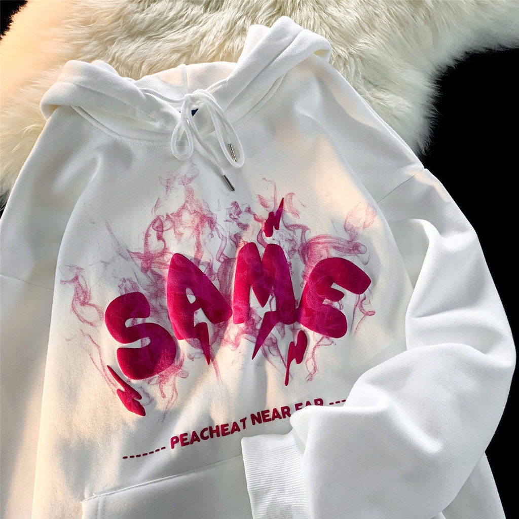 O kho C Áo hoodie Lót Lông Cừu Dày Dặn Thiết Kế Cao Cấp Thời Trang Mùa Đông Cho Cặp Đôi Nam Nữ