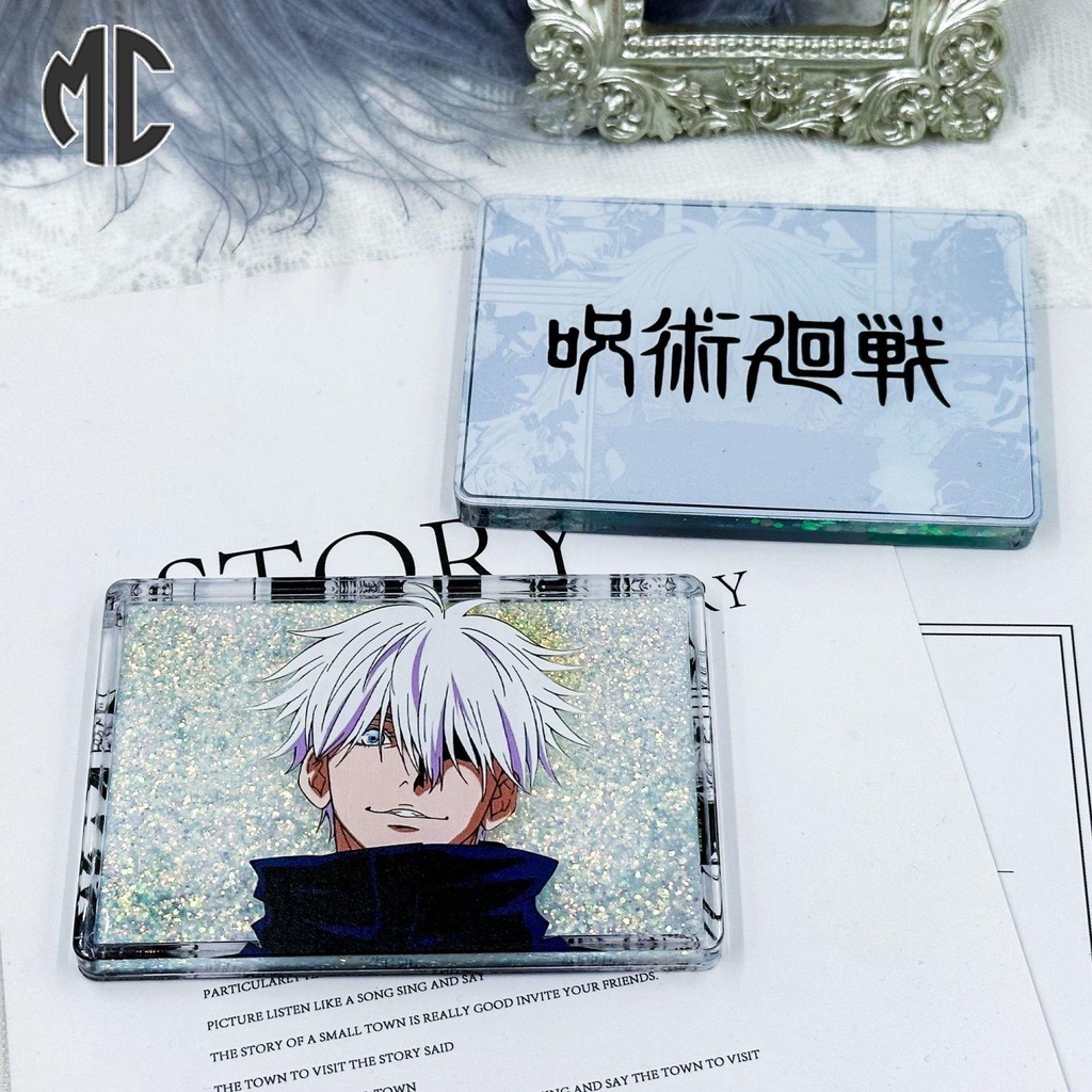 Thẻ Trò Chơi Đăng Ký Cầu Thủ jujutsu Koisen gojo satoru Kích Thước Lớn Có Cát Chảy  jujutsu kaisen gojo satoru Đứng