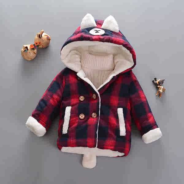 Barabara Hanoi bé trai Clip bông mùa đông áo khoác bông cho bé trai 0-1-3 tuổi áo khoác bông cho bé trai