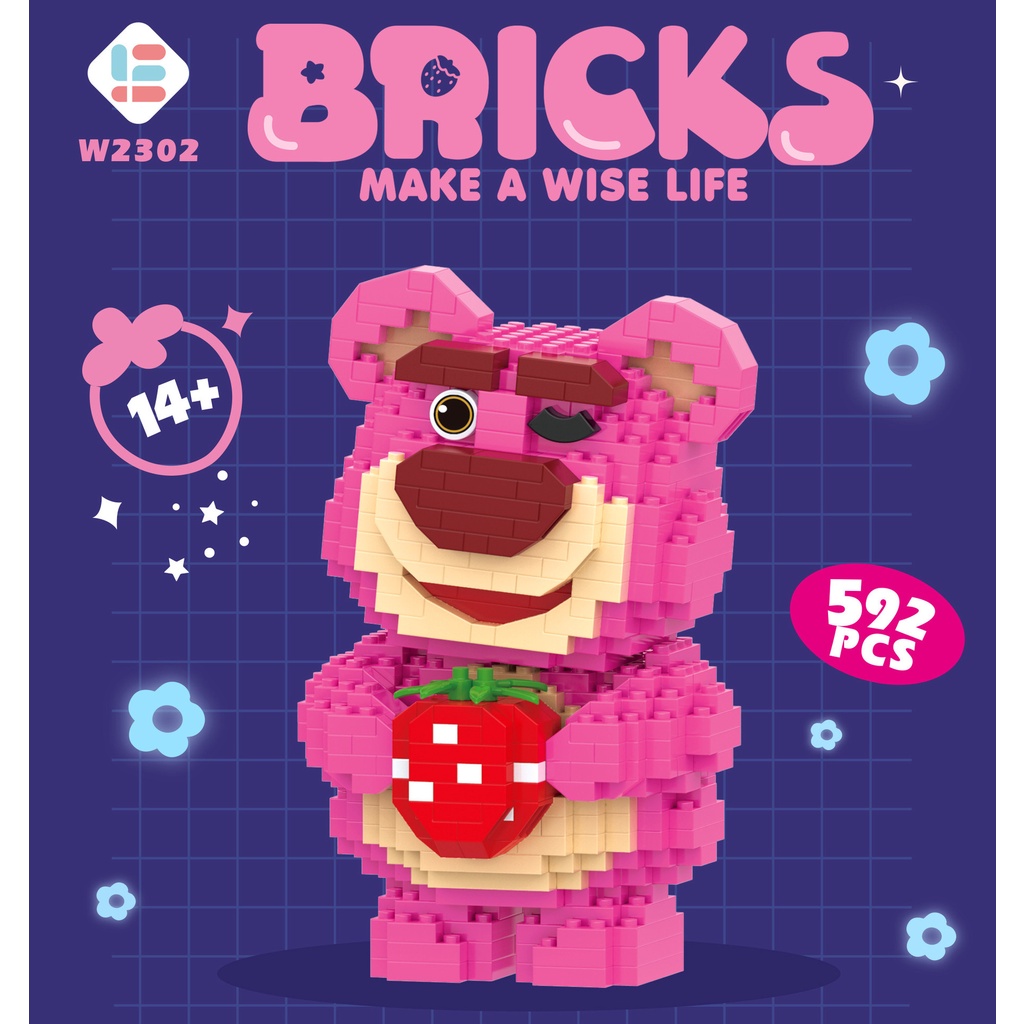 Đồ Chơi Khối Lắp Ráp Hình Động Vật Dễ Thương 6914