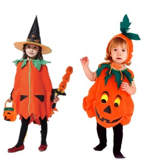 Trang phục hóa trang halloween áo choàng phù thủy và bí ngô cho bé 0913