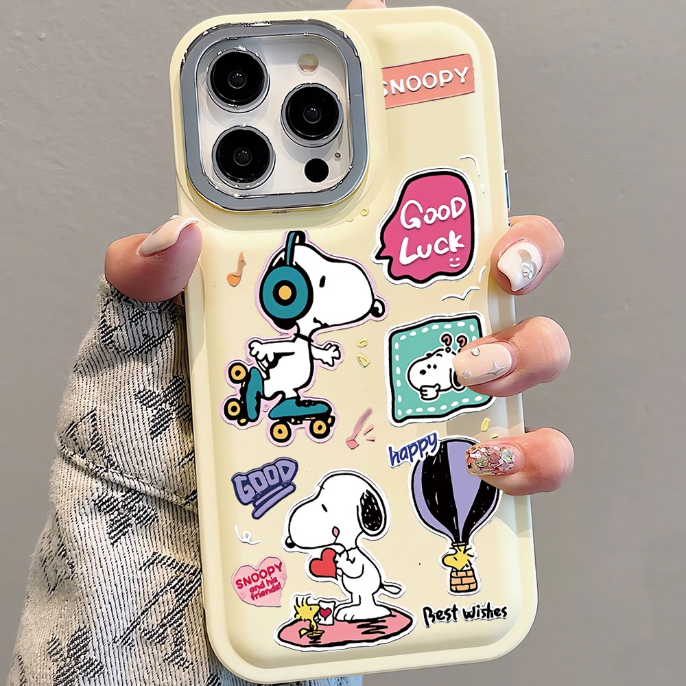 Ốp Điện Thoại Mềm In Hình snoopy Cho iphone 15promax 14promax 13 12 11 7plus x xr xsmax