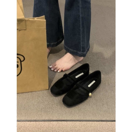 Giày Búp Bê Đế Bằng Phong Cách mary jane Thời Trang Xuân Thu Cho Nữ