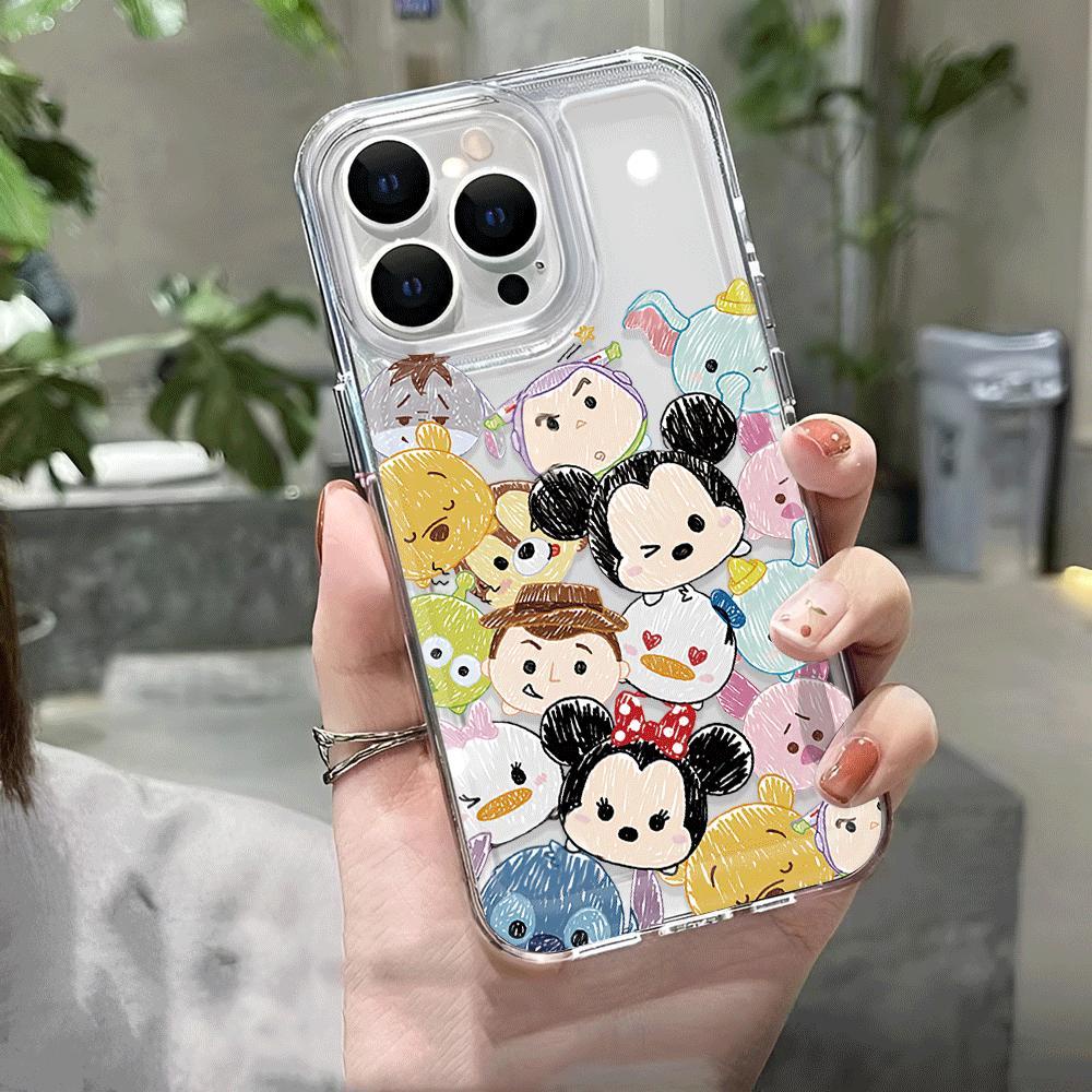 Trong Suốt Ốp Điện Thoại Chống Sốc In Hình stitch Cho iphone 15 pro max 11 14 13 12 7plus 7 8 x xr xsmax