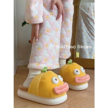 Dép Bông Đi Trong Nhà Chống Trượt Kiểu Dáng Dễ Thương Cho Nữ