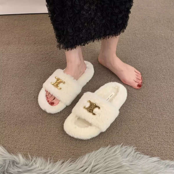 Dép cotton Đế Dày Thời Trang Thu Đông 2023 Phong Cách Mới