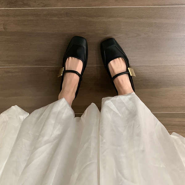 Giày Da Cao Cấp Phong Cách Pháp Thời Trang Mùa Thu Cho Nữ