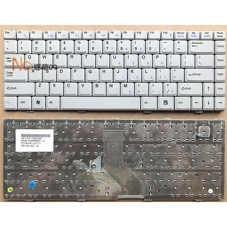 Bàn phím máy tính xách tay NEC VERSA E6300 E6500 tiếng Anh