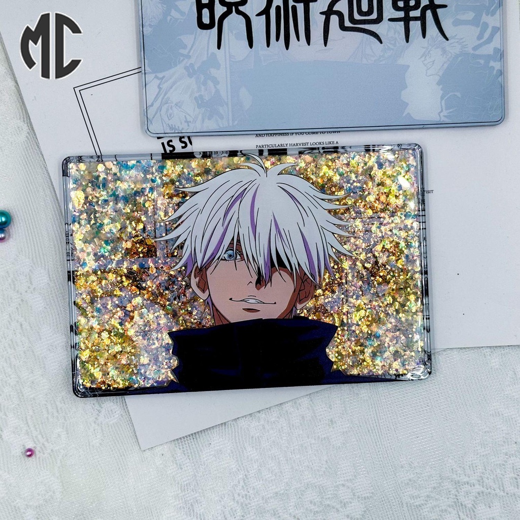 Thẻ Trò Chơi Đăng Ký Cầu Thủ jujutsu Koisen gojo satoru Kích Thước Lớn Có Cát Chảy  jujutsu kaisen gojo satoru Đứng