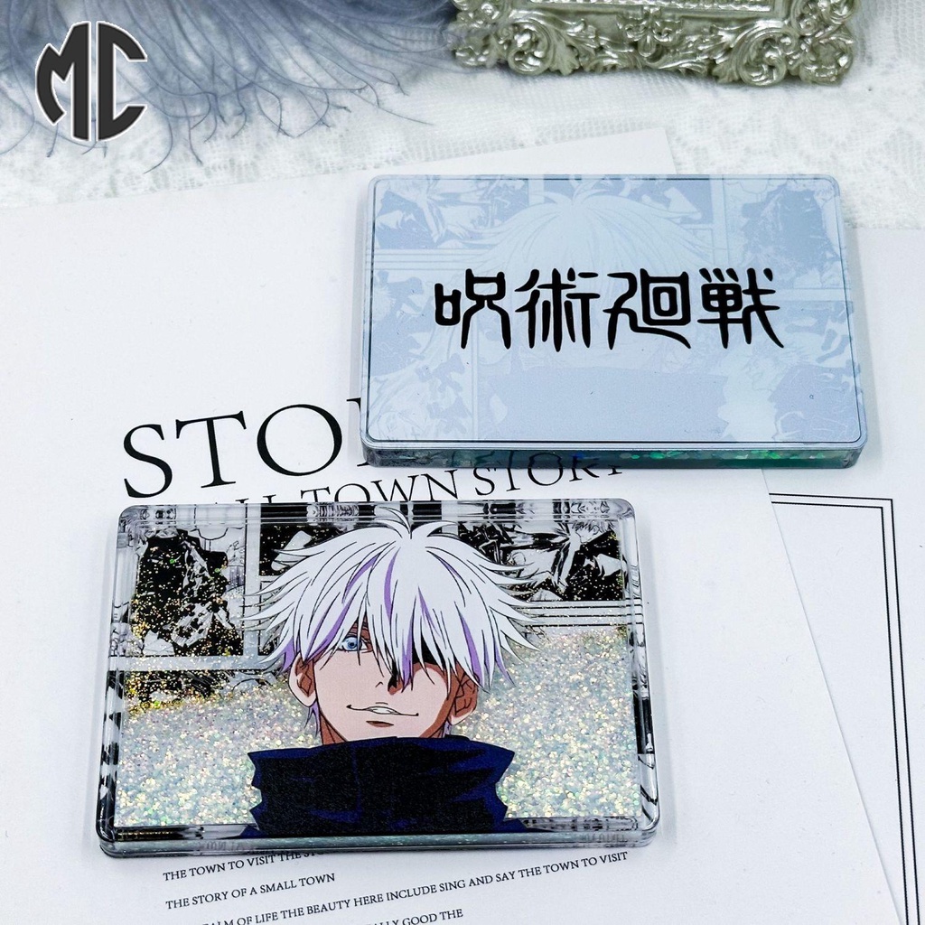 Thẻ Trò Chơi Đăng Ký Cầu Thủ jujutsu Koisen gojo satoru Kích Thước Lớn Có Cát Chảy  jujutsu kaisen gojo satoru Đứng