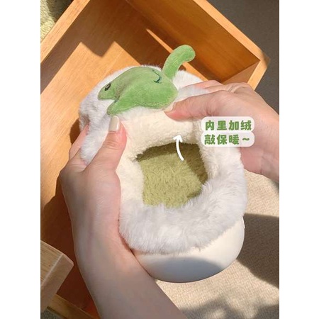 Dép Bông Đi Trong Nhà Hình Chú Ếch Dễ Thương Cho Cặp Đôi