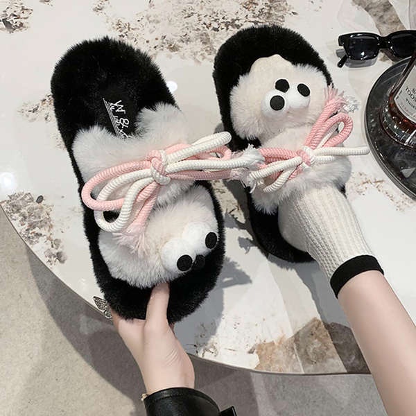 Dễ Thương Dép Lông Xù Kiểu Hoạt Hình Đáng Yêu Thời Trang 2023