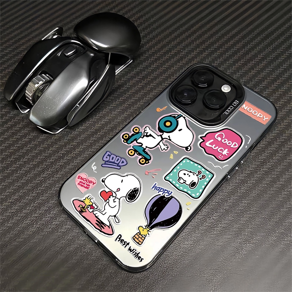 Ốp Điện Thoại imd in Hình snoopy 2 Trong 1 Cho iphone 15promax 14 11 12 13 11promax xsmax xr x 8 7plus