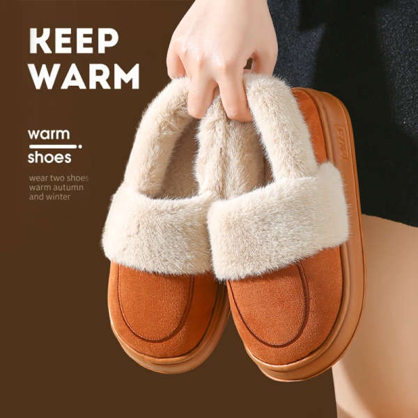 Giày cotton Lót Lông Cừu Đế Mềm Dày Dặn Phong Cách Thời Trang Mới 2023
