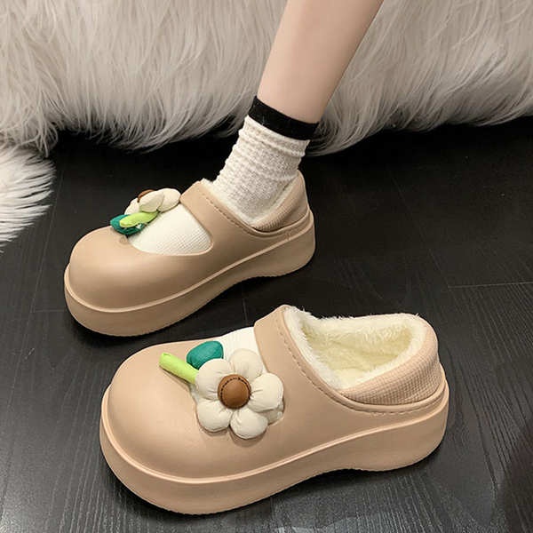 Giày Búp Bê Đế Dày Chống Trượt Không Đính Hoa Dễ Thương Cho Nữ