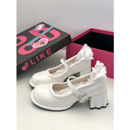 Mary jane Giày Cao Gót Đế Dày Kiểu Dáng Hợp Thời Trang