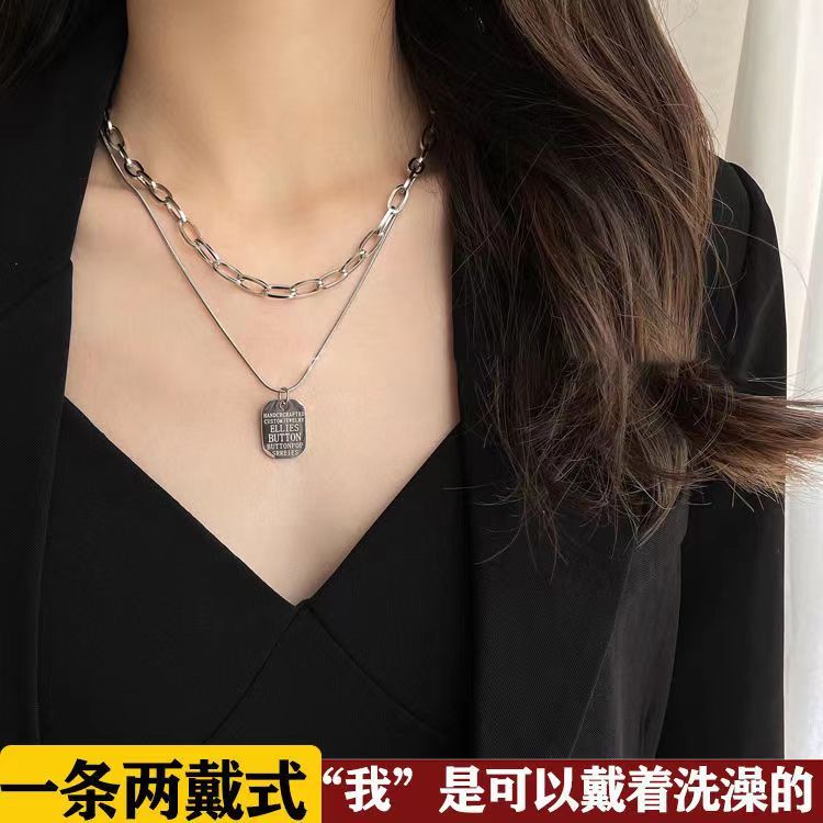 ✨Hàng Sẵn Sàng✨ Dây Chuyền Phong Cách hip hop Thời Trang Hàn Quốc Dành Cho Nam Nữ