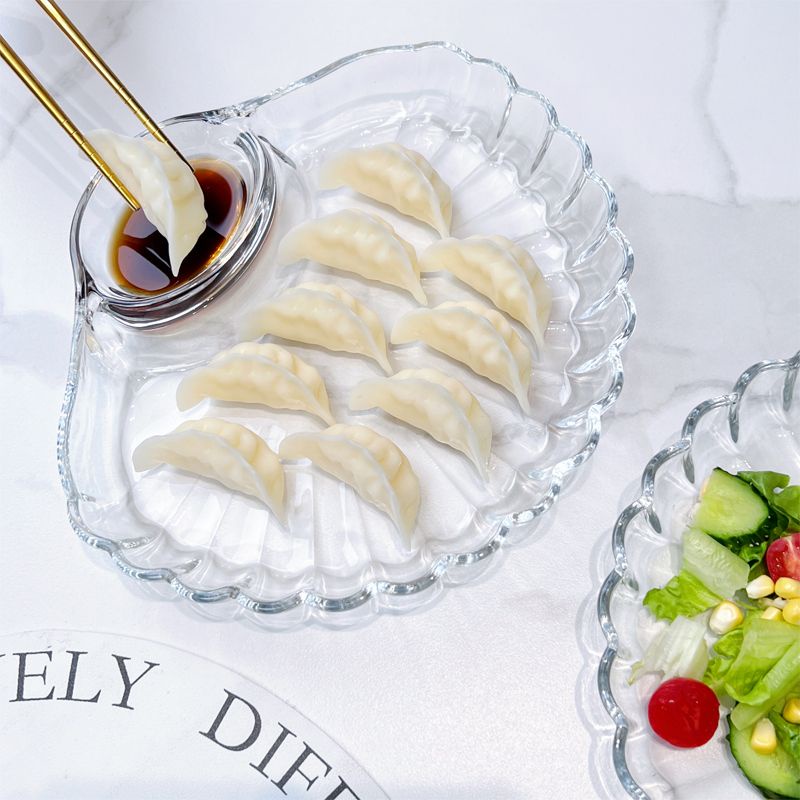 Kính Đĩa Thủy Tinh Đựng Gia Vị / salad / Trái Cây Giảm Cân Phong Cách Châu Âu Sáng Tạo