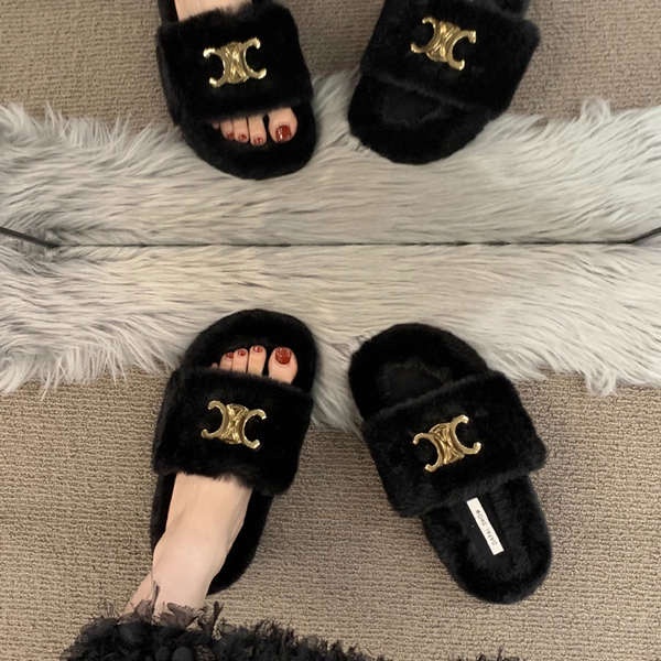 Dép cotton Đế Dày Thời Trang Thu Đông 2023 Phong Cách Mới