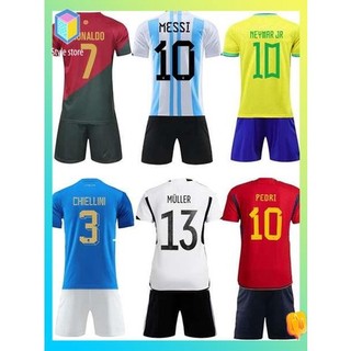 Áo bóng đá retro quần áo bóng đá Áo bóng đá World Cup Qatar 2022 Samsung Argentina Messi Áo số 10 Đội tuyển quốc gia Bộ áo bóng đá
